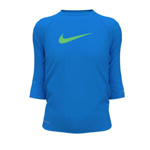 Nike Women’s 3/4 Sleeve Swim Shirt, Blue, XL